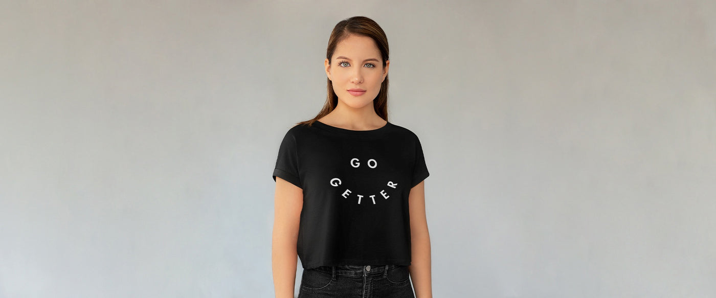 Empowering Cropped Tees