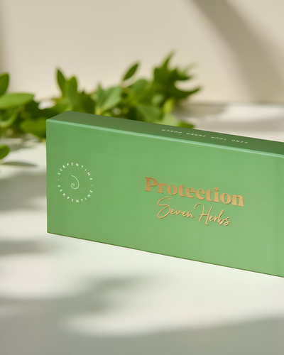 Seven herb incense sticks for protection and spiritual cleansing by Serpentine Yoga